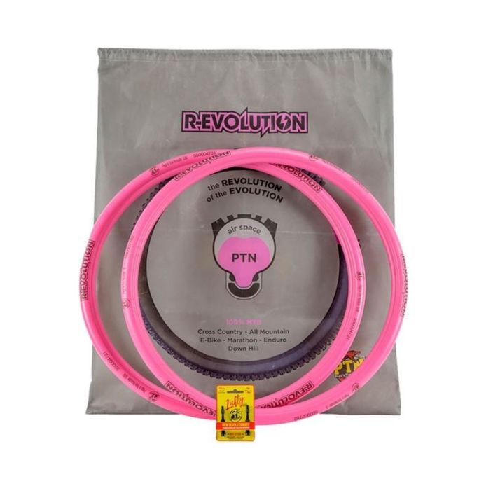 Pepi's tire noodle R-Evolution Erittain kevyet tubeless-insertit uudentyyppisesta foamista. Paketissa: 2 x insertti 2 x