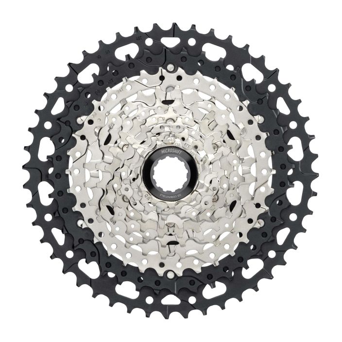 Microshift Advent MX G-Series 10 Speed Alloy SpeedRamp Cassette11-48 The Advent MX cassette is the smoothest shifting, most Microshift Advent MX G-Series 10 Speed Alloy SpeedRamp Cassette11-48 The Advent MX cassette is the smoothest shifting, most