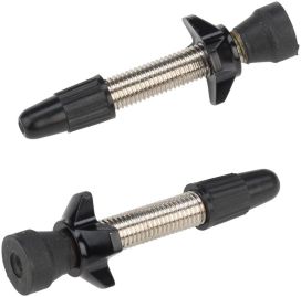 Problem Solvers Problem Solvers Tubeless Big P-Nut Valve Kit Pair Black 