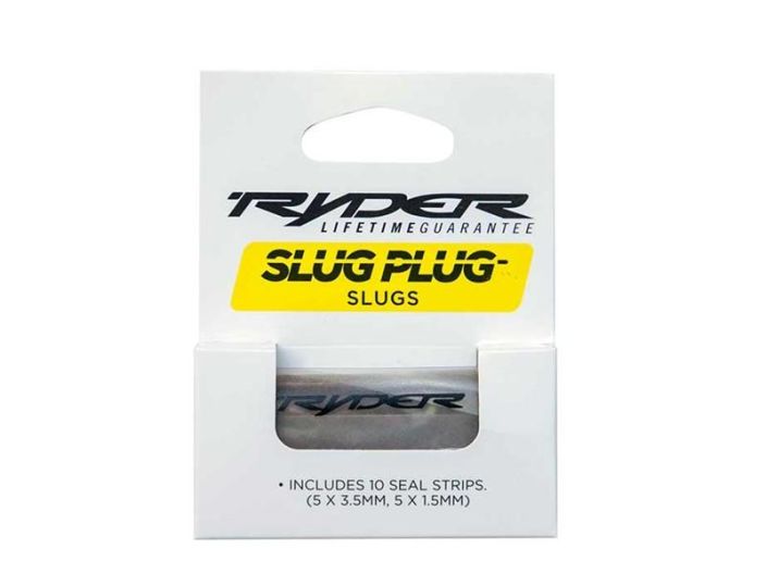 Ryder SlugPlug Envelope Tubeless-renkaan paikkaussarjan lisapaikkoja. Sisaltaa: 5 x 1,5 mm slugia 5 x 3,5 mm slugia