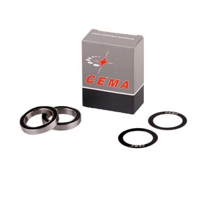 Cema Spare Part bearing set for CEMA 30mm BB Sparepart Kogellager kit voor CEMA BB. Omvat 2 Kogellager en 2 covers