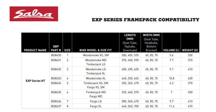 Salsa EXP Series Hardtail Framepack  6 tuotekuva 3