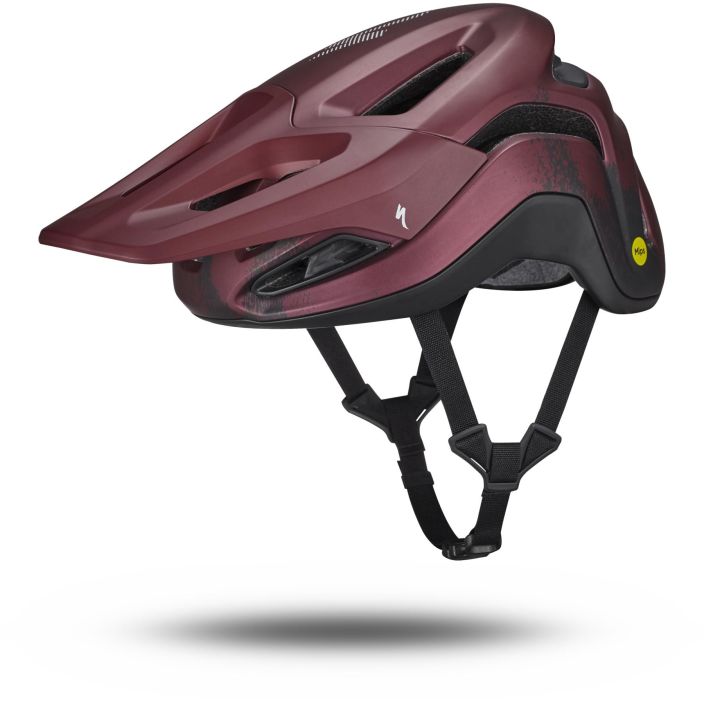 Specialized Ambush 2 MTB Helmet Red Hyvin suojaava ja tukevasti paassa pysyva, mutta silti kevyt ja hyvin tuulettuva kypara.