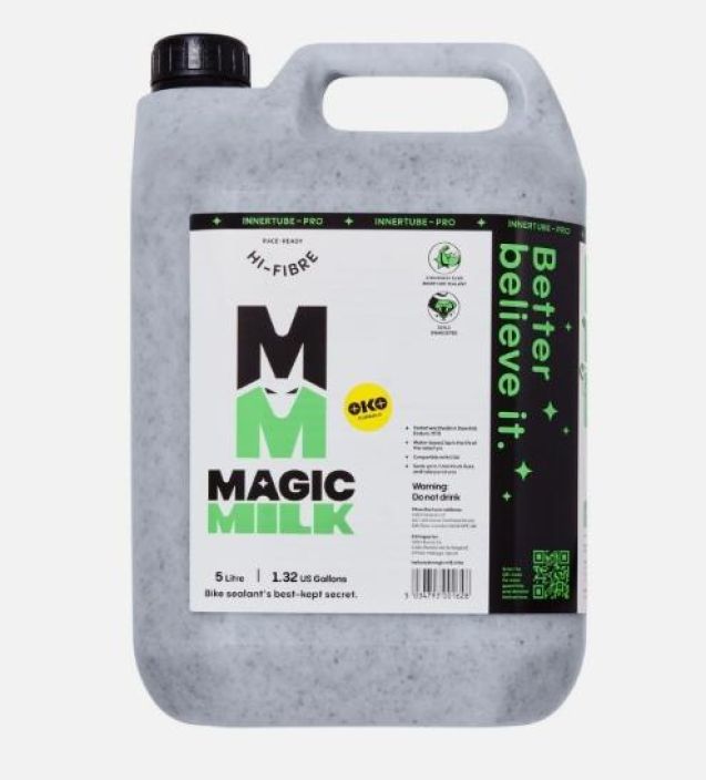OKO Magic Milk High-Fibre Innertube Pro 5L Erittain vahva paikkaneste sisarenkaisiin. 5 litran kanisteri.