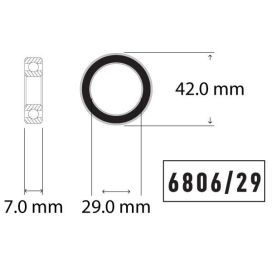 WheelsMFG WheelsMFG Enduro 6806/29 ABEC-3 bearings 2 Pcs