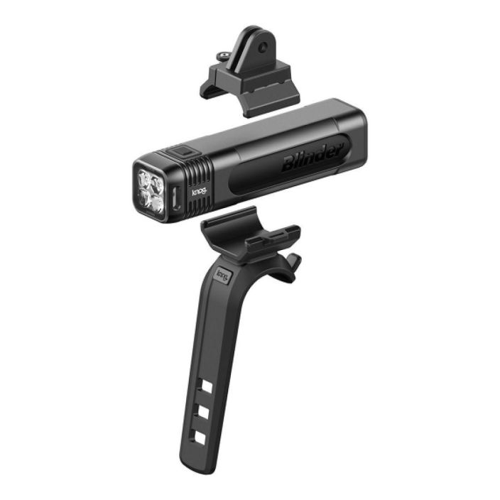 Knog Valaisin Blinder 900 Integrated A powerful front light with multiple mounting options, long lasting battery life and a
