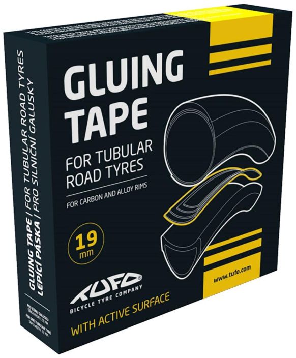 Tufo Gluing Tape 19mm Tuubirenkaan kiinnitysteippi. Ei enaa liiman kanssa saheltamista vaan tama kaksipuolinen teippi toimii