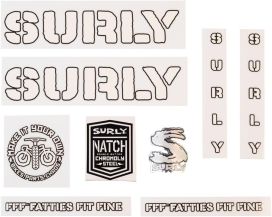 Surly Surly Overspray Decal Set - White