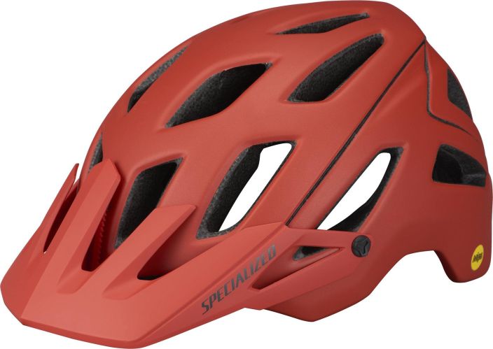 Specialized Ambush ANGi Mips Redwood Kypara joka soittaa apua tarvittaessa. Hyvin suojaava ja tukevasti paassa pysyva, mutta