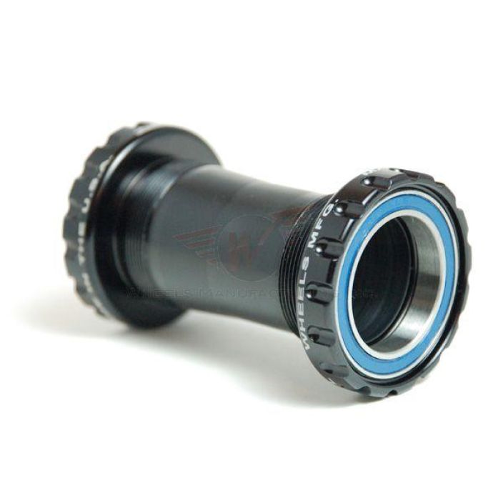 Wheels MFG Threaded to 30mm ABEC-3 BB - Black BB-BSA30-BB. Solution for running a 30mm spindle crankset in a BSA threaded