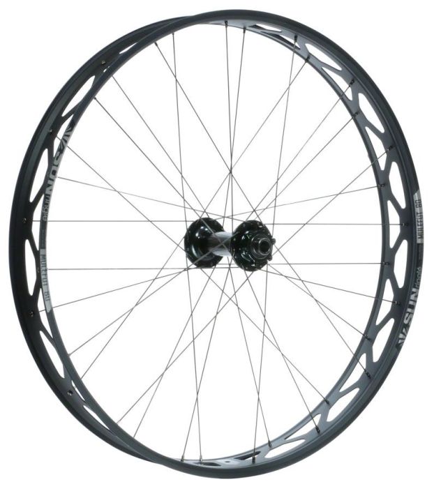 Sun Ringle Mulefut 80SL V2 Front Wheel - 26&quot;, 15 x 150mm, 6-Bolt, Black The Mulefut 80SL V2 for exploring deep backcountry