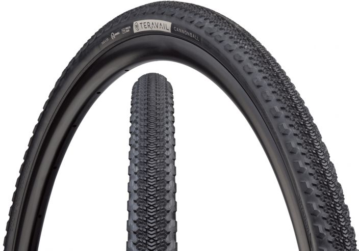Teravail Cannonball 700x38 LS Pienella kuviolla oleva kevyt ja rullaava gravel-rengas. 700 / 622 / 29&quot; 38mm 60Tpi Tubeless