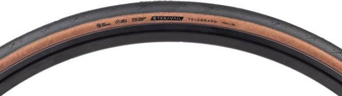 Teravail Telegraph Tire - 700 x 30, Tubeless, Tan LS Tukeva endurance maantierengas. Leveys 30mm 622/700 Paino 385gr