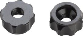 Problem Solvers Problem Solvers Super P-Nut Oversized Presta Valve Nut Pair Pair Black