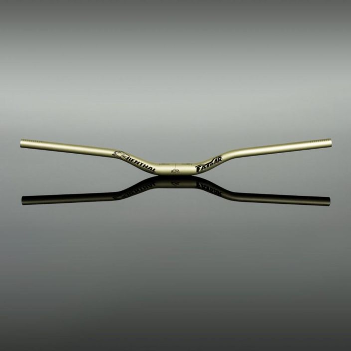 Renthal Fatbar Lite Gold 40mm Uusi logo, legendaarinen kestavyys. Vari kulta. Width 760mm Backsweep 7° Upsweep 5° Rise 40mm