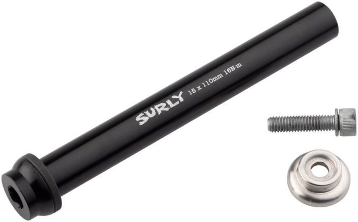 Surly Front Thru-Axle - 15x110 mm, Chromoly, Black tuotekuva 1