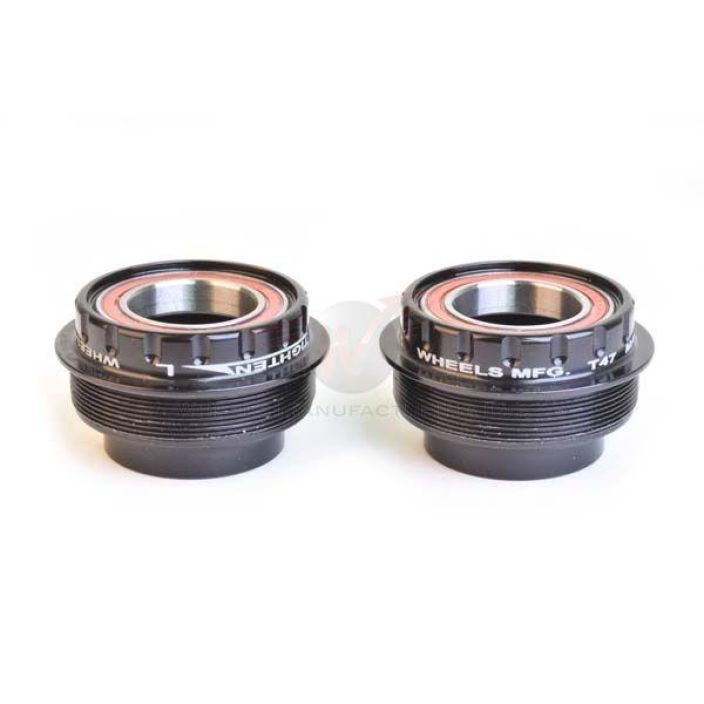 Wheels MFG T47 Outboard Angular Contact BB for 24mm (Shimano) Cranks - Black tuotekuva 1