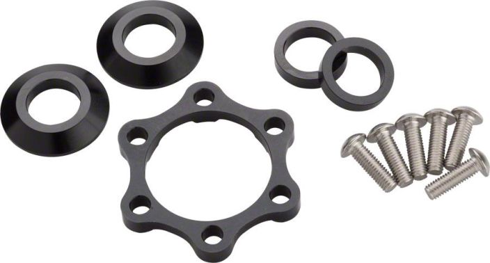 Problem Solvers Booster Front Wheel Adapter Kit 10mm Adapterisarja jolla saat tehtya ei boost -etukiekosta boost-kiekon.