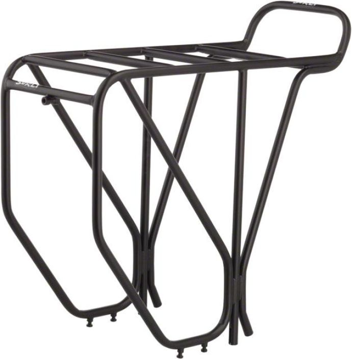 Surly CroMoly Rear Rack Black Terasksinen tavaratelinen taakse 26&quot;-29&quot; -pyoriin. Surlyn-tavaratelineiden sopivuus taulukko