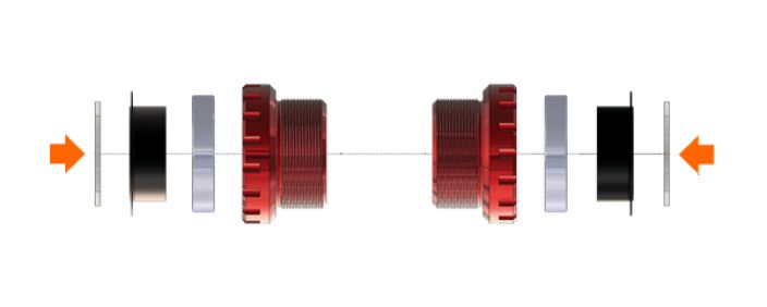 Cema Shimano BB 24X24 mm Chrome Steel tuotekuva 1