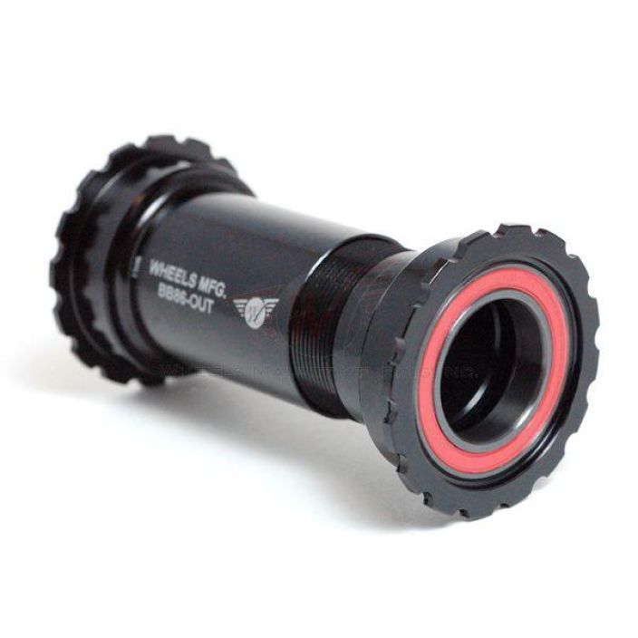 Wheels MFG BB86/92 Thread Together ZERØ Ceramic BB for 24mm (Shimano) Cranks - Black BB86-OUT-13. Bearings: Enduro ZERØ