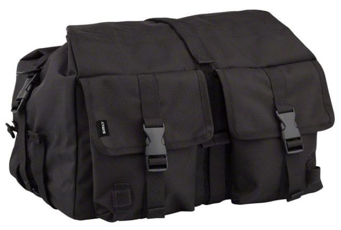 Surly Porteur House Bag Varustelaukku suunniteltu sopimaan Surlyn 24-telineeseen seka useimpiin muihin Porteur-tyylisiin