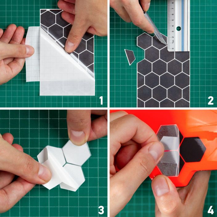 Luxshield heijastin tarrat-Triangles Black Small tuotekuva 4 Luxshield heijastin tarrat-Triangles Black Small tuotekuva 4