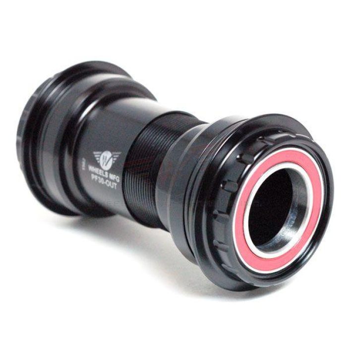 Wheels MFG PF30 Outboard Ceramic Hybrid BB for 24mm Cranks (Shimano) - Black PF30-OUT-5. Bearings: Enduro Ceramic Hybrid